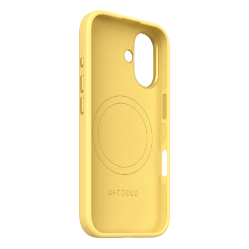 DECODED Silicone Case for iPhone 16 Plus - Yellow