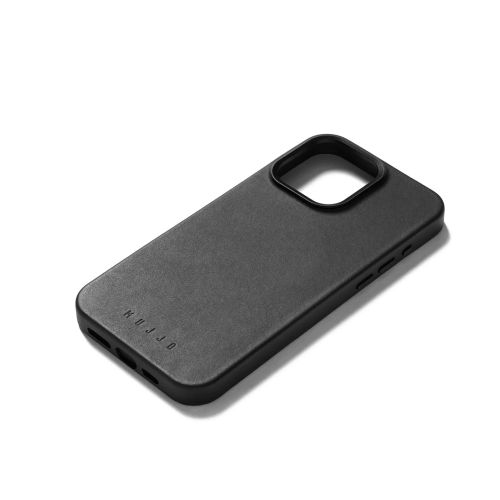 Mujjo Full Leather Case iPhone 15 Pro Max Black