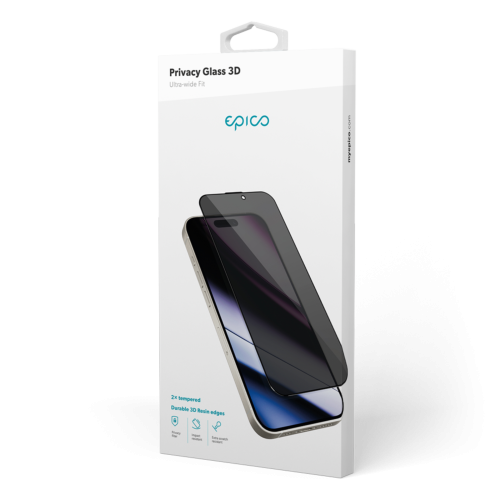 Epico Privacy Glass 3D for iPhone 16 Plus