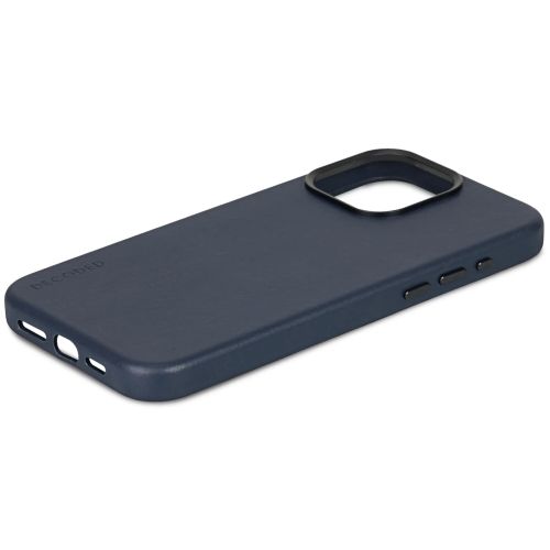 DECODED Leather Backcover w/MagSafe for iPhone 15 Pro Max - True Navy